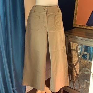 Ann Taylor Loft wide leg crop chinos